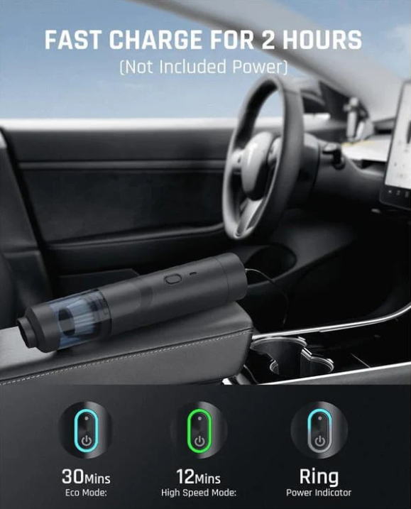 🚗Νέο προϊόν σε προσφορά💥Ασύρματη ηλεκτρική σκούπα αυτοκινήτου Slim V8 Mate Υψηλής ισχύος 13000Pa/30AW